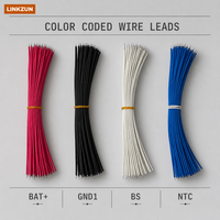 Set Kabel UL3266 16AWG 22AWG 280±5mm Merah Hitam Putih Biru untuk Palu Listrik WU312, Baterai, dan Kabel Kontrol