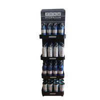 Support de présentation en métal personnalisé pour magasin de détail, présentoir de bouteilles de boissons, présentoir de tasses, support de sol pour bouteilles