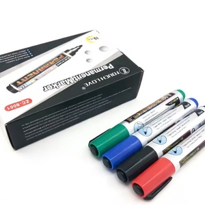 Marcadores Permanentes Ecológicos de Gran Capacidad para Escritura Fluida, 4 Colores Resistentes a la Decoloración, Recargables, para Educación Interactiva y Manualidades - Product Image 4