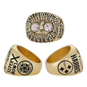 Nhẫn vô địch Pittsburgh Steelers 1975 bán buôn, thời trang cổ điển, mạ bạc/vàng, hợp kim, trang sức thể thao, quà tặng dự tiệc - Product Image 2