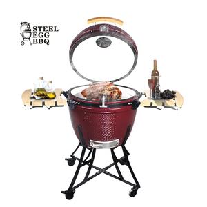 SEB KAMADO 24 pouces professionnel extérieur oeuf et <span class=keywords><strong>barbecue</strong></span> gril blanc céramique charbon de bois Komodo vente en gros - Product Image 4