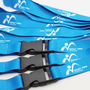Custom Logo Educational Promotional Gift Lanyard School ID Card Holder Lanyard Safety Breakaway <b>Buckle</b> Keychain Lanyards - Product Image 4