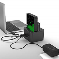 FIDECO-estación de acoplamiento Dualbay 2,5 3,5 Hdd, duplicador de acoplamiento Usb 3,0 Sata, disco duro externo