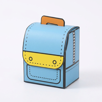 Boîte cadeau en carton en forme de cartable de dessin animé, pour la saison des diplômes, les fêtes d'anniversaire, emballage recyclable, mignon, plusieurs options de couleurs