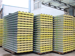 สายการผลิตแผ่นฉนวนกันความร้อนอัตโนมัติแบบต่อเนื่องชนิด EPS Rock Wool Galvanized Sandwich Panel - Product Image 6