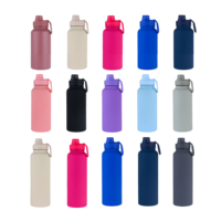 Nouvelle Bouteille d'Eau Isotherme en Acier Inoxydable 24OZ 2026 avec Support Magnétique pour Téléphone, Anti-Fuite, Idéale pour la Rentrée Scolaire et Maintien au Chaud