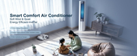 Climatiseur sur pied AUX 4HP 36000BTU, refroidissement et chauffage, climatiseur domestique encastrable, puissant refroidissement par onduleur