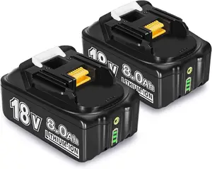 Fast delivery 18v 5.5Ah 6.0Ah 8.0Ah for Makitas Replacement Lithium Ion Battery Pack for Cordless Power Tool Black BL1860 BL1850