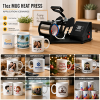 Presse à chaud manuelle pour tasses de sublimation 11 oz, machine d'impression pour tasses à café latte, machine de transfert à chaud