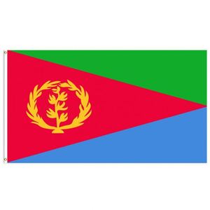 3x5Ft Eritrea <b>Flag</b> Polyester With Two Brass Grommets Single Layer Hanging Outdoor and Indoor Decor - Product Image 1