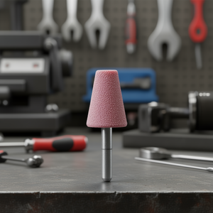 Disco de Pulir Cónico Truncado de Cerámica 25x40 mm con Vástago de 6 mm para Pulido de Precisión - Product Image 3