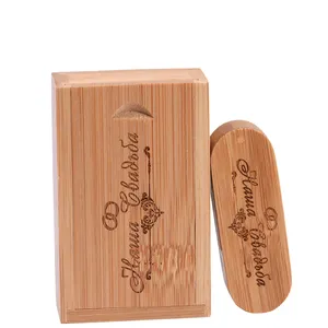 Muestras gratis Super-Speed Jump Thumb Drive con caja de madera 64GB 128GB memoria USB 4 GB stick 2,0 3,0 USB flash drive disk