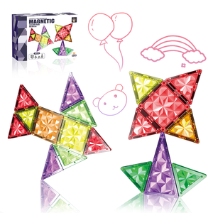 磁気タイル子供の教育用おもちゃ磁気ビルディングブロック38 67個100 135個マグネットおもちゃ - Product Image 3