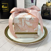 Boîte cadeau de mariage en gros, nouveau design carré, boîte cadeau pour chocolats, collations, petite boîte cadeau, boîtes cadeau pour la Saint-Valentin
