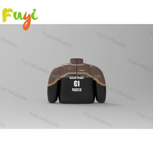 屋外巨大等身大インフレータブル冬用ジャケットモデル広告用カスタムインフレータブル照明付き服販促用 - Product Image 6