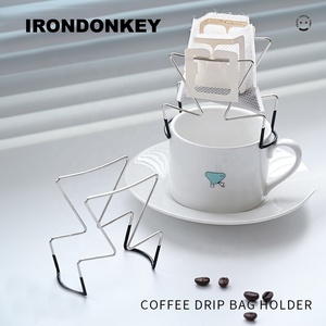 IRONDONKEY café 304 acier inoxydable filtre papier support Style oreille support suspendu <span class=keywords><strong>Camping</strong></span> en plein air pratique café support - Product Image 5