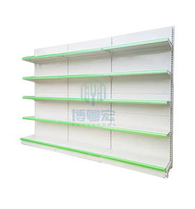 Estanterías Metálicas Resistentes Personalizadas de 1 a 5 Niveles <span class=keywords><strong>para</strong></span> Exhibición en Supermercados, Independientes/Con Montaje en Pared - Product Image 1