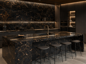 Dalle <span class=keywords><strong>de</strong></span> marbre noir Portoro <span class=keywords><strong>de</strong></span> Chine pour panneau mural, comptoir, façade <span class=keywords><strong>de</strong></span> bar, contour <span class=keywords><strong>de</strong></span> <span class=keywords><strong>cheminée</strong></span>, découpe sur mesure - Product Image 4