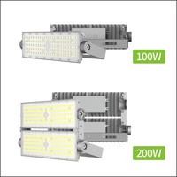 Aixuan Lumière de tunnel haute puissance Ip65 Module extérieur 100W 200W 300W 400W 500W 600W Projecteur de tunnel modulaire à LED