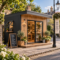 Kiosque de Rue Préfabriqué pour Petites Entreprises au Royaume-Uni, Kiosque Commercial Modulaire Moderne avec Intérieur Personnalisé, Installation Rapide et Aménagement Flexible