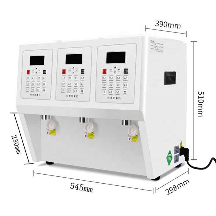 Three Tanks Bubble Tea Equipment - High-Accuracy Powder Dispenser