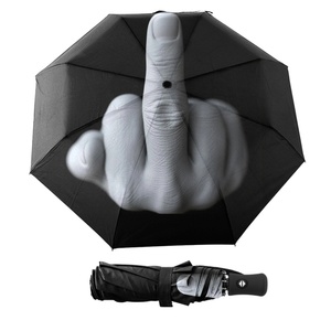 <b>Umbrellas</b> Wholesale Personalized Design Compact <b>Umbrella</b> Wholesale Folding <b>Automatic</b> <b>Umbrella</b> with One-finger Salute Design - Product Image 1