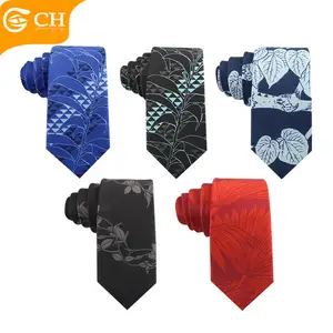 Men Ties Factory Custom Latest Design Neck Ties Men's Fancy Elegant Printed Woven Ties 100% Silk Digital Printed Slim Ties For Men