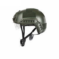 Jeu de plein air personnalisé sûr de protection rapide noir casque tactique de sport pour adultes