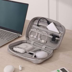 Bolsa de Mano de Algodón Personalizable, Minimalista y Elegante para Mujer, Cables de Datos, Bancos de Energía Portátiles, Cosméticos Multifuncionales - Product Image 4