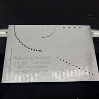 Bloque de Calibración de Arreglo en Fase Estándar Internacional ASTM E2491-2013 A&B Acero 1018