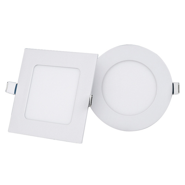 Ultra Thin Square 3w 6w 9w 12w 15w 18w Smd2835 Aluminum Ceiling Recessed Led Panel Lights for Home Office Living Room