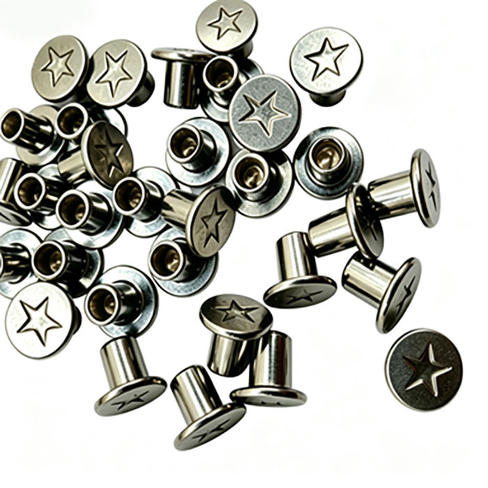 Personalized Logo Rivets with Multi-Color Plating, China Manufactured ...