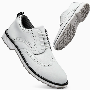 Nuevos Modelos 2026 Zapatos de Golf para Hombre con Tacos Talla Grande 47 Clásicos de Cuero Genuino con Forro de Malla Oxford para Invierno y Verano ¡Gran Oferta! - Product Image 3