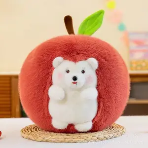 Stile caldo 30cm mela riccio giocattoli di peluche riccio di mela riccio per bambini regalo di compleanno kawaii peluche giocattolo