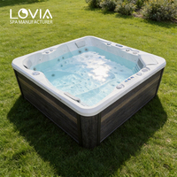Spa extérieur, bain à remous autoportant, économe en énergie, pour jardin, terrasse, complexe hôtelier, ETL SAA, bain à remous de luxe pour la famille, bain à remous de loisirs