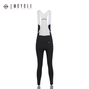 Mcycle-<span class=keywords><strong>Cuissard</strong></span> de cyclisme d'<span class=keywords><strong>hiver</strong></span> pour <span class=keywords><strong>femme</strong></span>, pantalon à bretelles long avec rembourrage en polaire personnalisable et matériau en nylon pour adultes de grande taille - Product Image 6