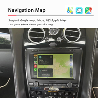 Interface vidéo multimédia sans fil AZTON Factory Radio Upgrade pour Apple CarPlay et Android Auto pour Bentley Continental Flying Spur