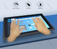 Monitor LCD LED Industrial de 17 Pulgadas con Pantalla Táctil Capacitiva de 10 Puntos, Interfaz USB, Resolución 1280x1024, Relación de Aspecto 5:4
