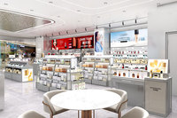10-YHeS017 MZI Vitrina Ecológica para Tienda de Cosméticos Coreanos con Luces LED, Dimensiones Personalizables, Muebles Modernos para Exhibición Minorista