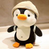 Peluche pingouin mignonne, confortable, nouvelle, pour le sommeil et le soulagement du stress, cadeau pour filles, rembourrée de coton PP