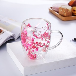 Regalo Navideño de 350 ml - Gran Venta. Vaso de Vidrio de Doble Pared de Borosilicato Alto Estilo Ins. Regalo Navideño en Oferta. - Product Image 3