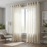 DaiRui Tirai Jendela Voile Warna-warni Pom Pom untuk Kamar Anak, Siap Kirim dari Supplier