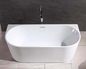 <span class=keywords><strong>Bañera</strong></span> Acrílica Moderna para Ahorrar Espacio, <span class=keywords><strong>de</strong></span> Pared, con Acabado Blanco Brillante, Certificación CUPC y CE - Product Image 3