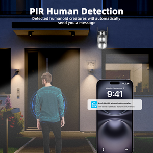 Caméra de sécurité solaire à double objectif 6MP, IP66, lumière extérieure, alarme sonore, WiFi, caméra solaire pour la <span class=keywords><strong>surveillance</strong></span> à domicile, audio bidirectionnel, caméra solaire - Product Image 3