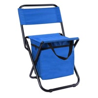 Chaise de Camping en métal pliable Portable pour pique-nique de plage en plein air et loisirs de pêche boîte de rangement amovible et siège de voyage