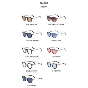 Gafas de Sol Redondas Unisex ZS DB1049, Montura Metálica, Lentes de PC, Protección UV400, Gafas de Sol para Conducir al Aire Libre - Product Image 1