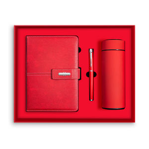 Caja de regalo de nuevo diseño 2024, juegos de Planificador de cuaderno de cuero Pu personalizados, diario y bolígrafo, juegos de regalo de recuerdo para eventos de negocios - Product Image 5