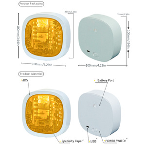 2026 kỷ niệm món quà Bóng khung tranh lên giấy thủ công đèn tường nghệ thuật ảnh 3D LED ánh sáng ban đêm - Product Image 2