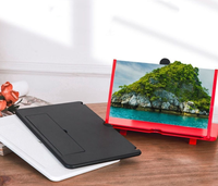 Loupe d'écran 3D haute définition pour téléphone portable, amplificateur d'écran de bureau mobile, support de téléphone portable extensible 10 pouces