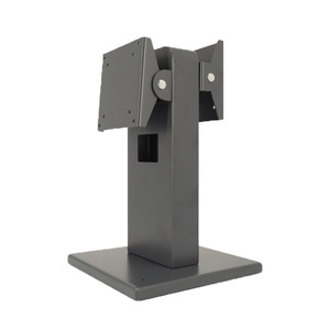 Support d'écran en métal noir et argent 12'' 15'' 17'' 21'' 21,5 pouces, support double moniteur pour ordinateur, VESA 75x75/100x100mm - Product Image 1